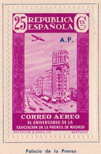 1936 Press Association stamps overprinted A.P.